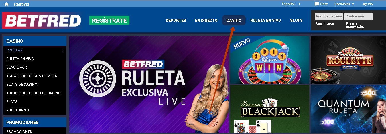 Promociones de Casino